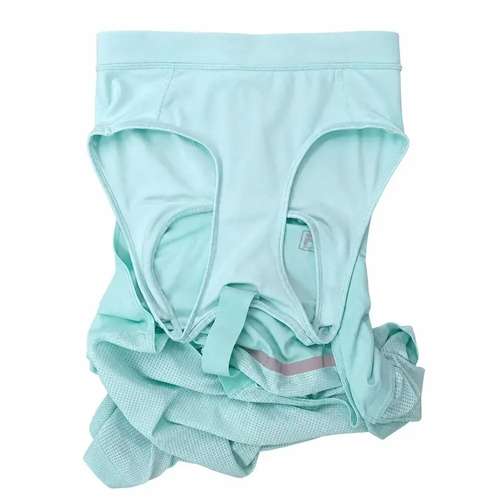 FILA Sport Women’s L Mint Green Racerback Mesh Tank Built In Bra Reflective